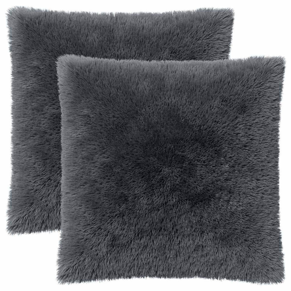 Pude med pude HEERLEN 2 stk. Antracit PV Fleece