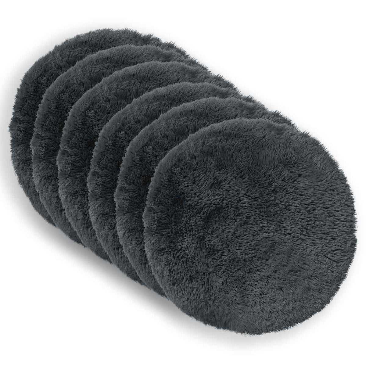 Pude med pude HEERLEN 2 stk. Antracit PV Fleece