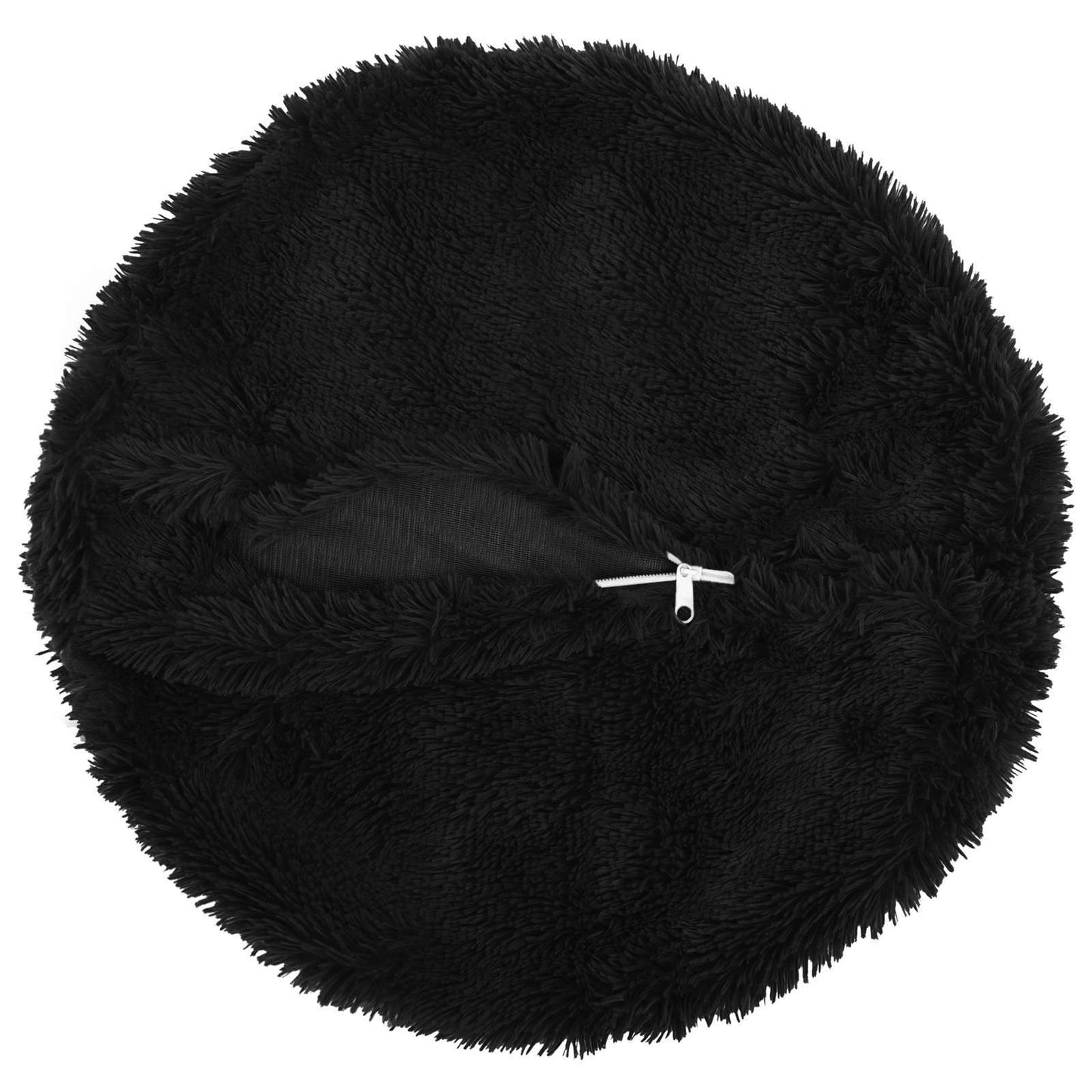 Pude med pude HEERLEN 6 stk. Sort PV Fleece