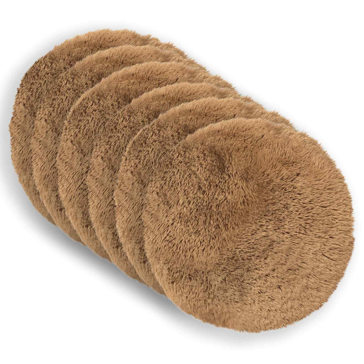 Pude med pude HEERLEN 2 stk. Gråbrun PV Fleece