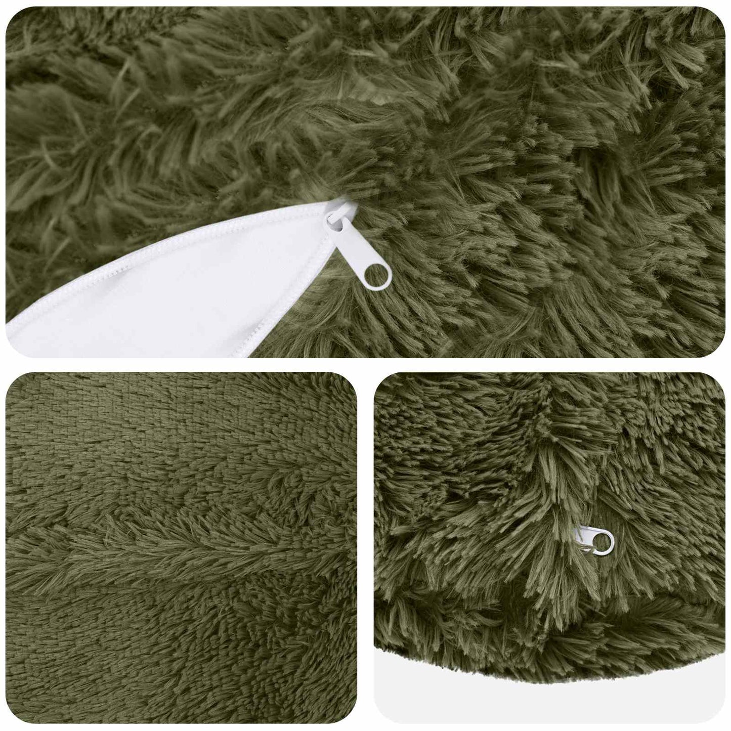Pude med pude HEERLEN 6 stk. Grøn PV Fleece