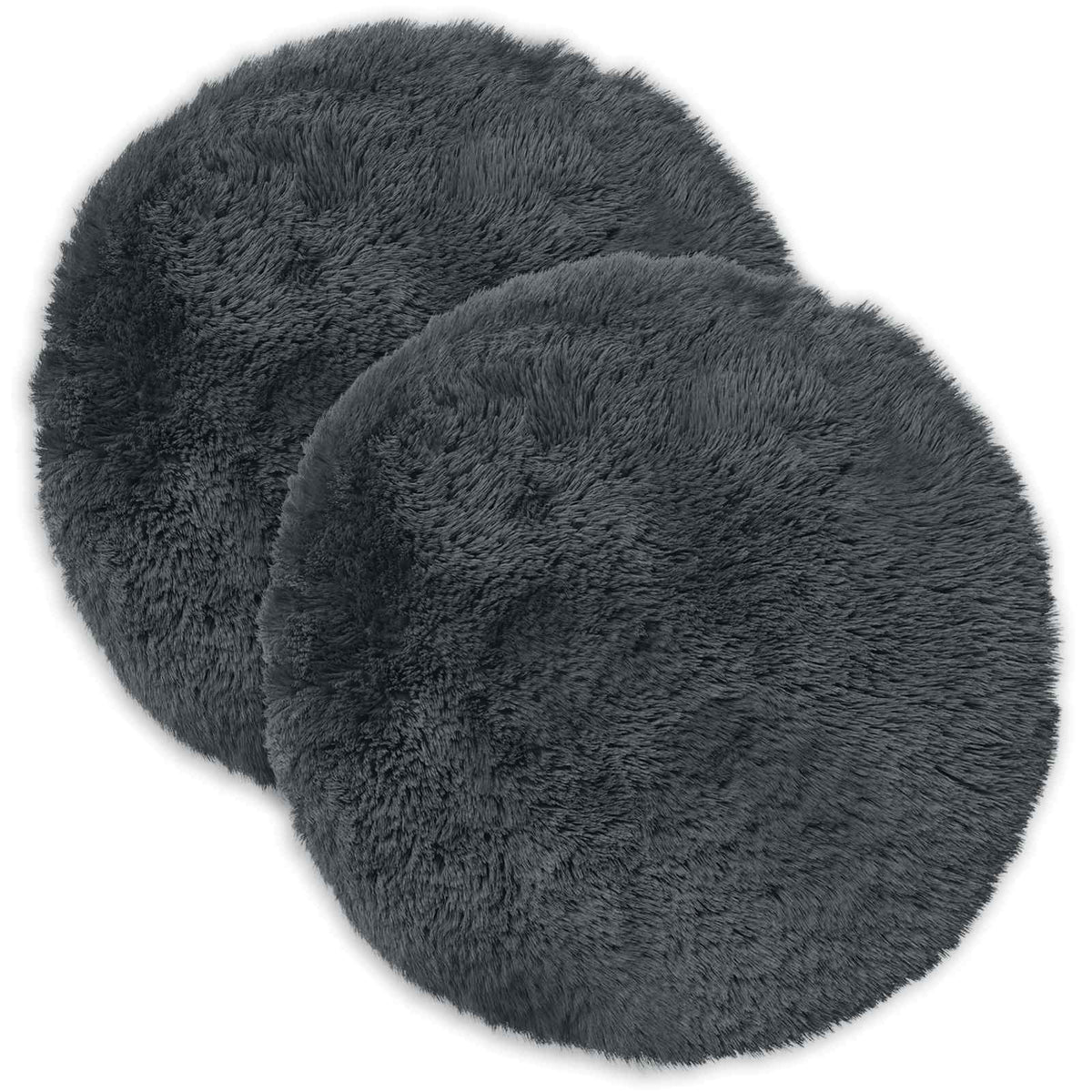 Pude med pude HEERLEN 2 stk. Antracit PV Fleece