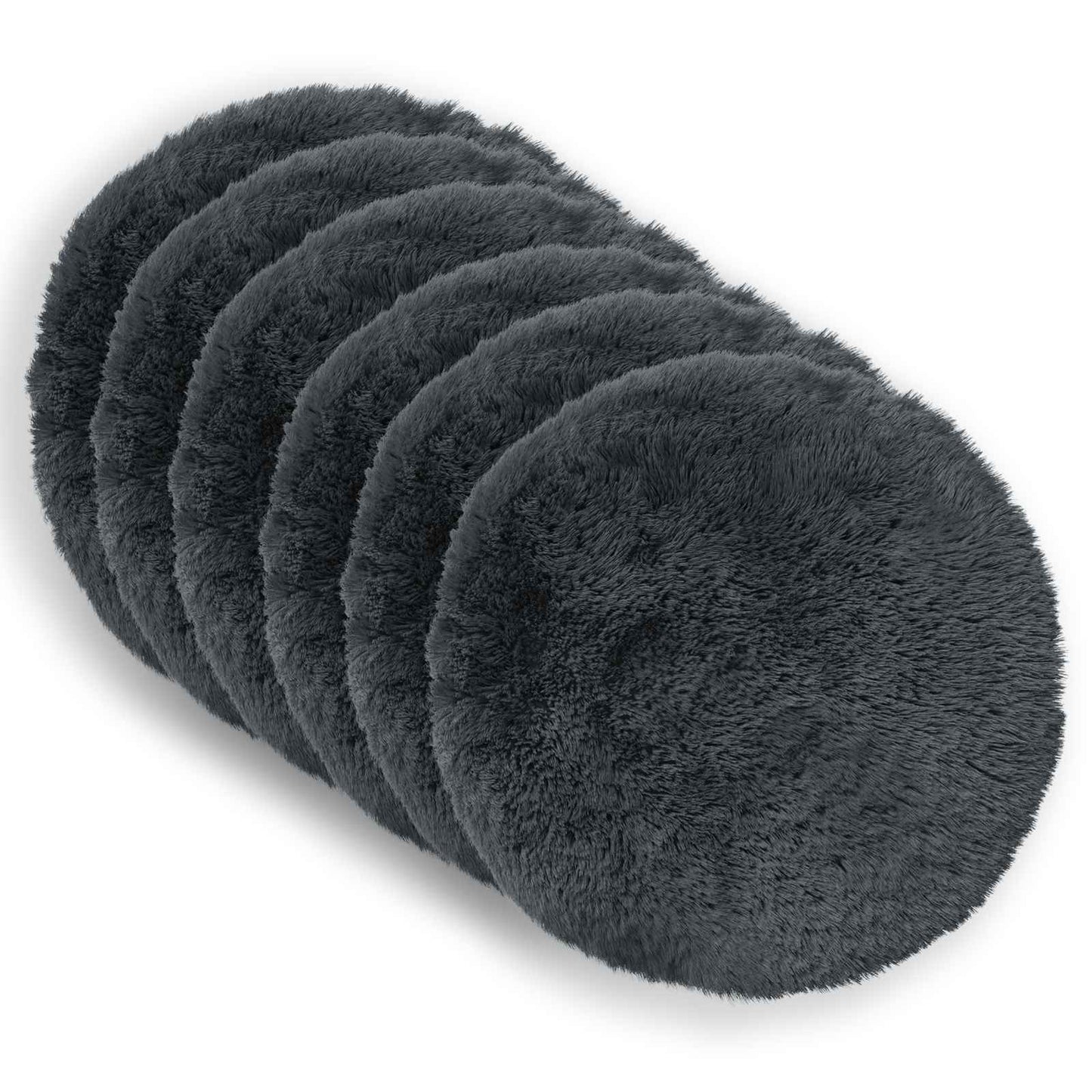 Pude med pude HEERLEN 6 stk. Antracit PV Fleece