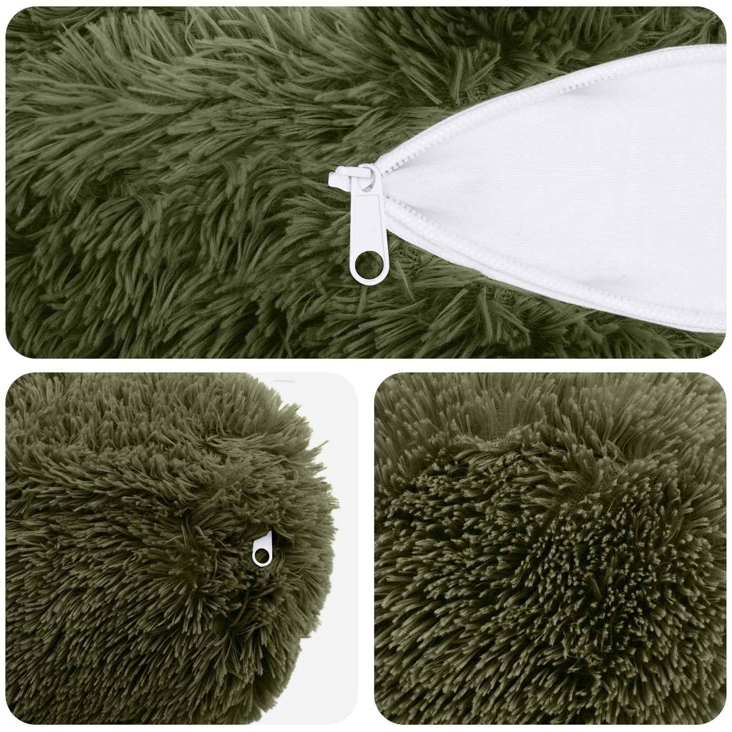 Pude med pude HEERLEN 2 stk. Grøn PV Fleece