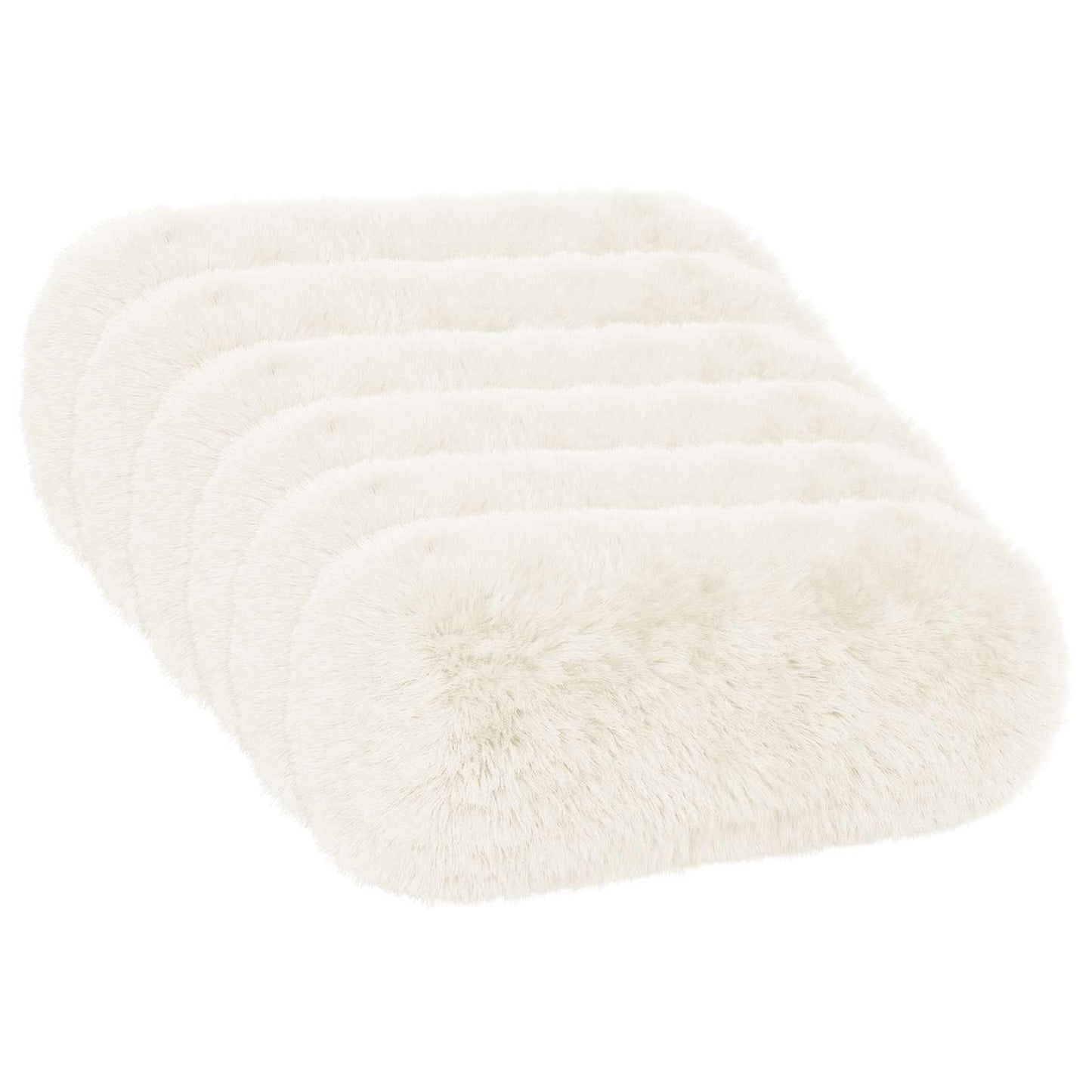 Pude med pude HEERLEN 6 stk. Hvid PV Fleece
