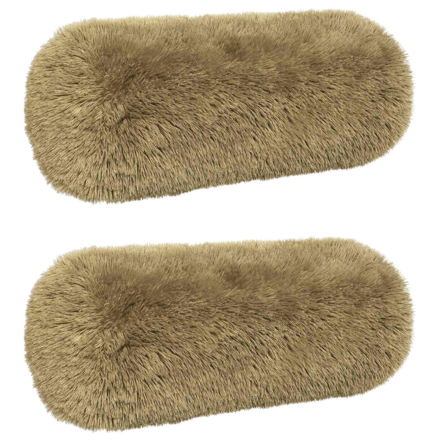 Pude med pude HEERLEN 2 stk. Lysegrå PV Fleece