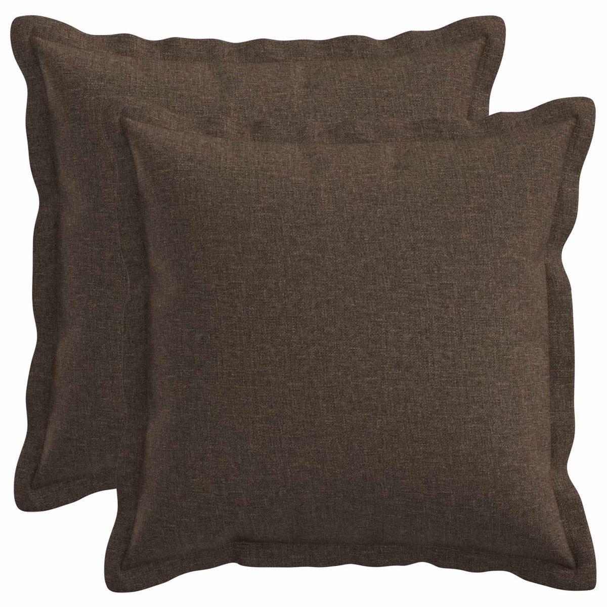 Pude med pude HOUTEN 2 stk. Gråbrun Faux Linned