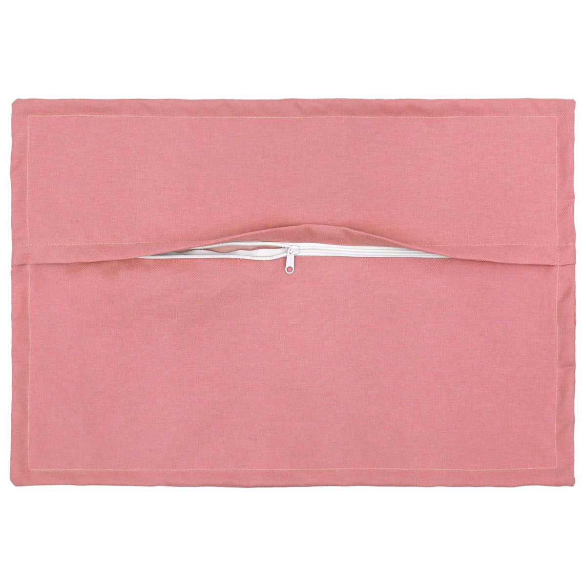 Pude med pude HOUTEN 6 stk. Lyserød Faux Linned