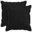 Pude med pude HOUTEN 2 stk. Sort Faux Linned