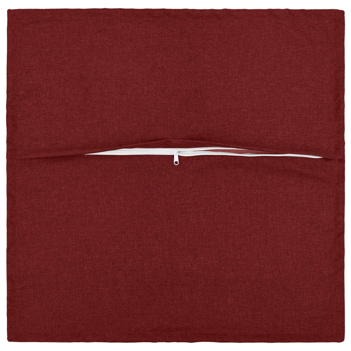 Pude med pude HOUTEN 6 stk. Vinrød Faux Linned
