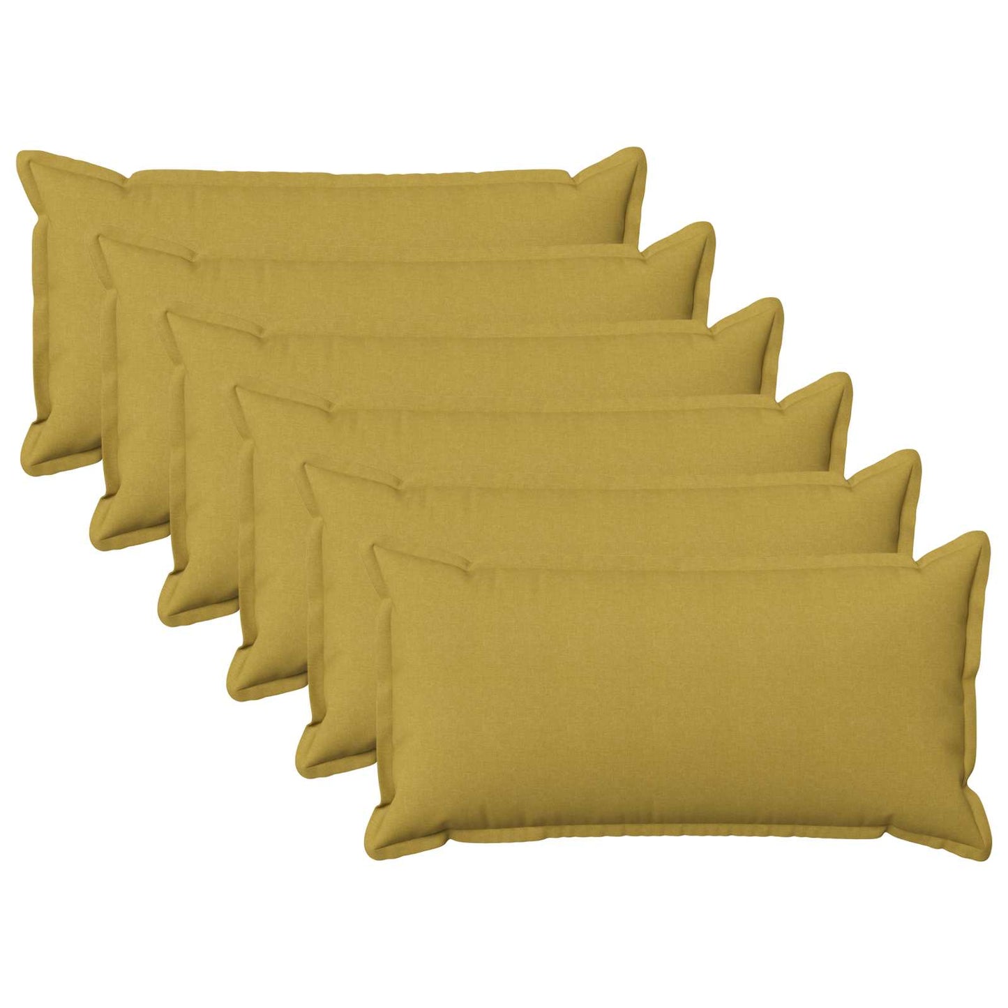 Pude med pude HOUTEN 6 stk. Lys grøn Faux Linned