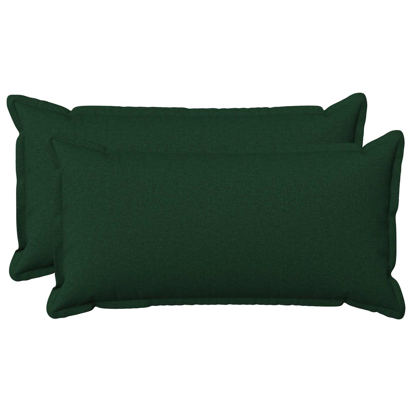 Pude med pude HOUTEN 2 stk. Mørkegrøn Faux Linned