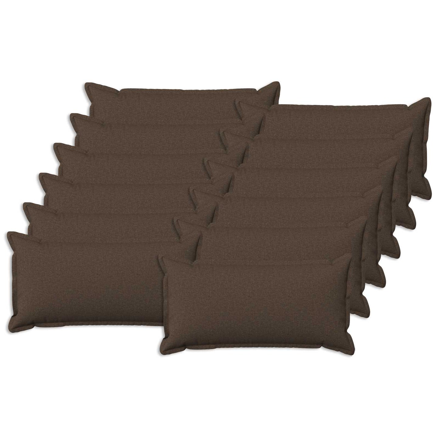 Pude med pude HOUTEN 12 stk. Gråbrun Faux Linned