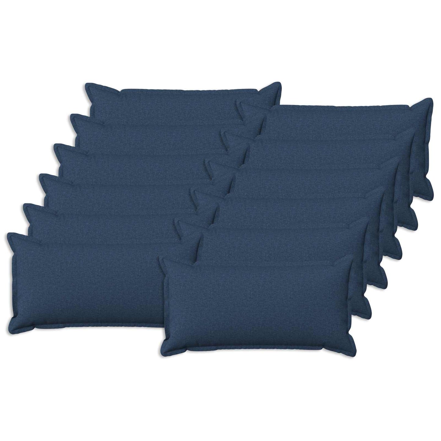 Pude med pude HOUTEN 12 stk. Blå Faux Linned
