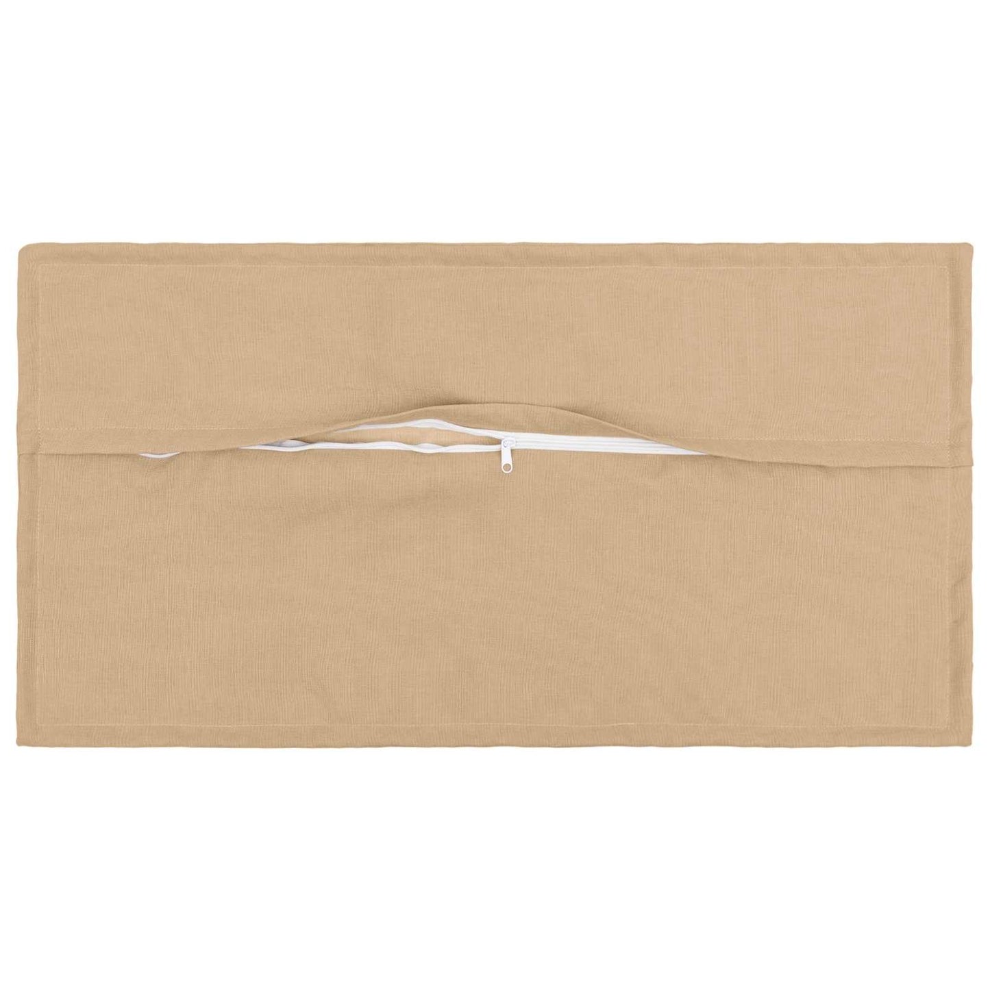 Pude med pude HOUTEN 2 stk. Cremefarvet Faux Linned