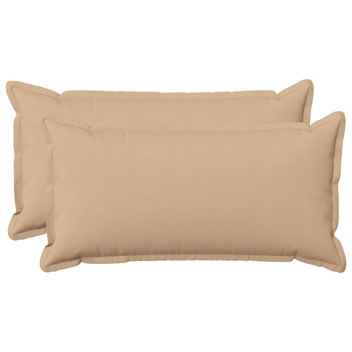 Pude med pude HOUTEN 2 stk. Cremefarvet Faux Linned