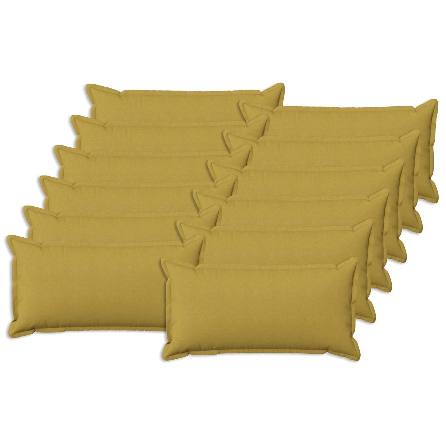 Pude med pude HOUTEN 12 stk. Lys grøn Faux Linned