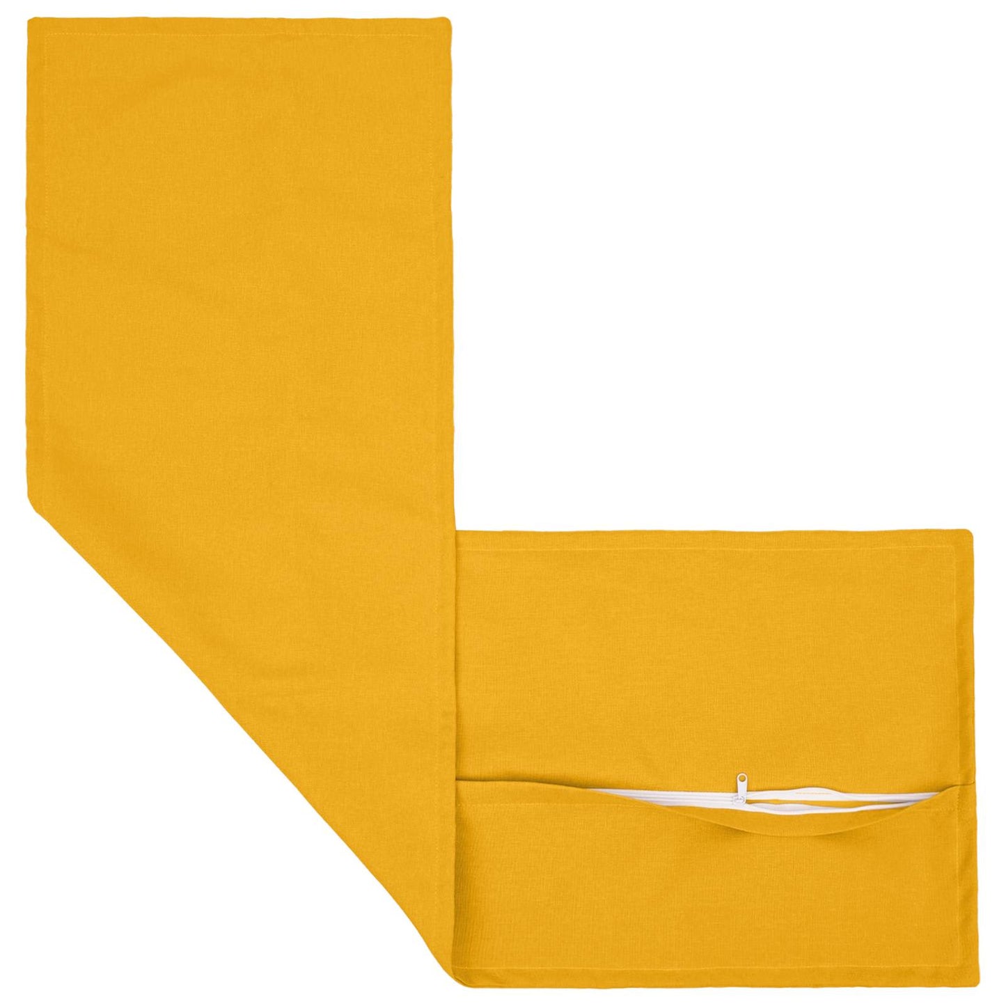Pude med pude HOUTEN 2 stk. Lys Gul Faux Linned