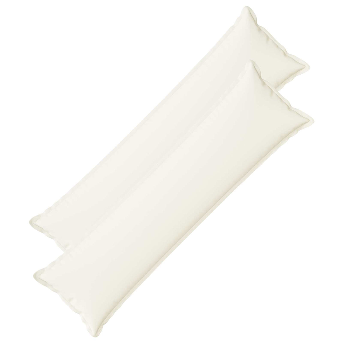 Pude med pude HOUTEN 2 stk. Hvid Faux Linned