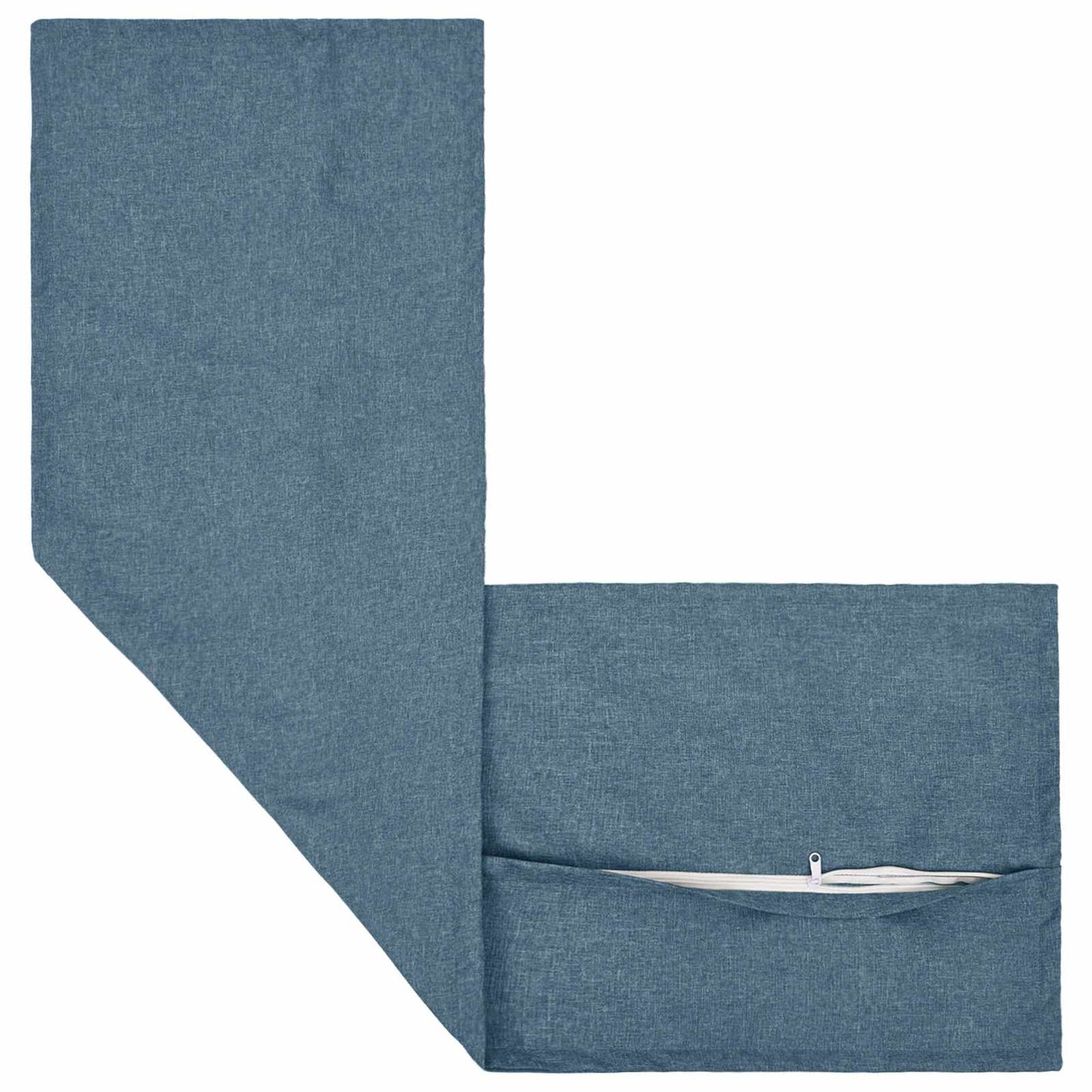 Pude med pude HOUTEN 2 stk. Jeans blå Faux Linned
