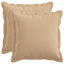 Pude med pude HOUTEN 2 stk. Cremefarvet Faux Linned