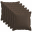 Pude med pude HOUTEN 6 stk. Gråbrun Faux Linned