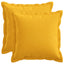 Pude med pude HOUTEN 2 stk. Lys Gul Faux Linned