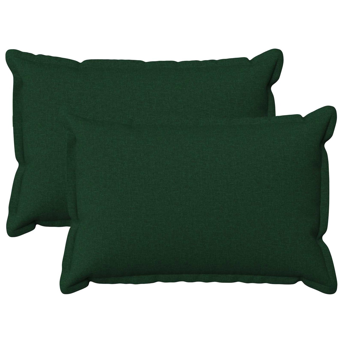Pude med pude HOUTEN 2 stk. Mørkegrøn Faux Linned