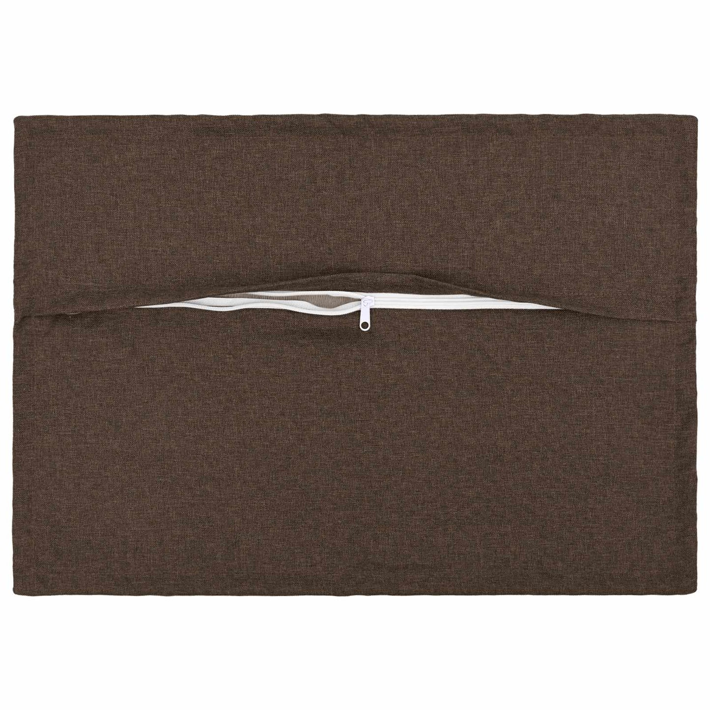 Pude med pude HOUTEN 2 stk. Gråbrun Faux Linned