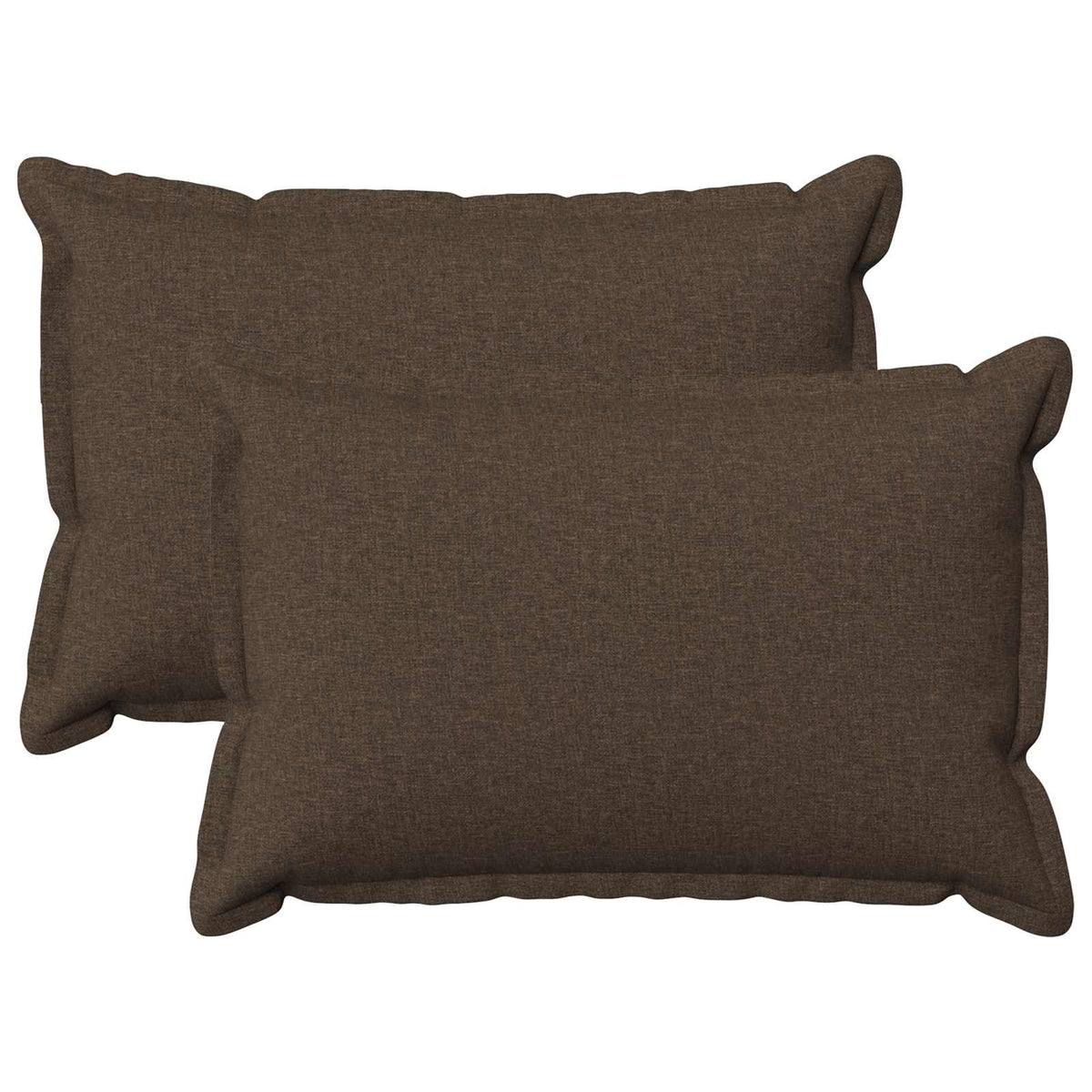 Pude med pude HOUTEN 2 stk. Gråbrun Faux Linned