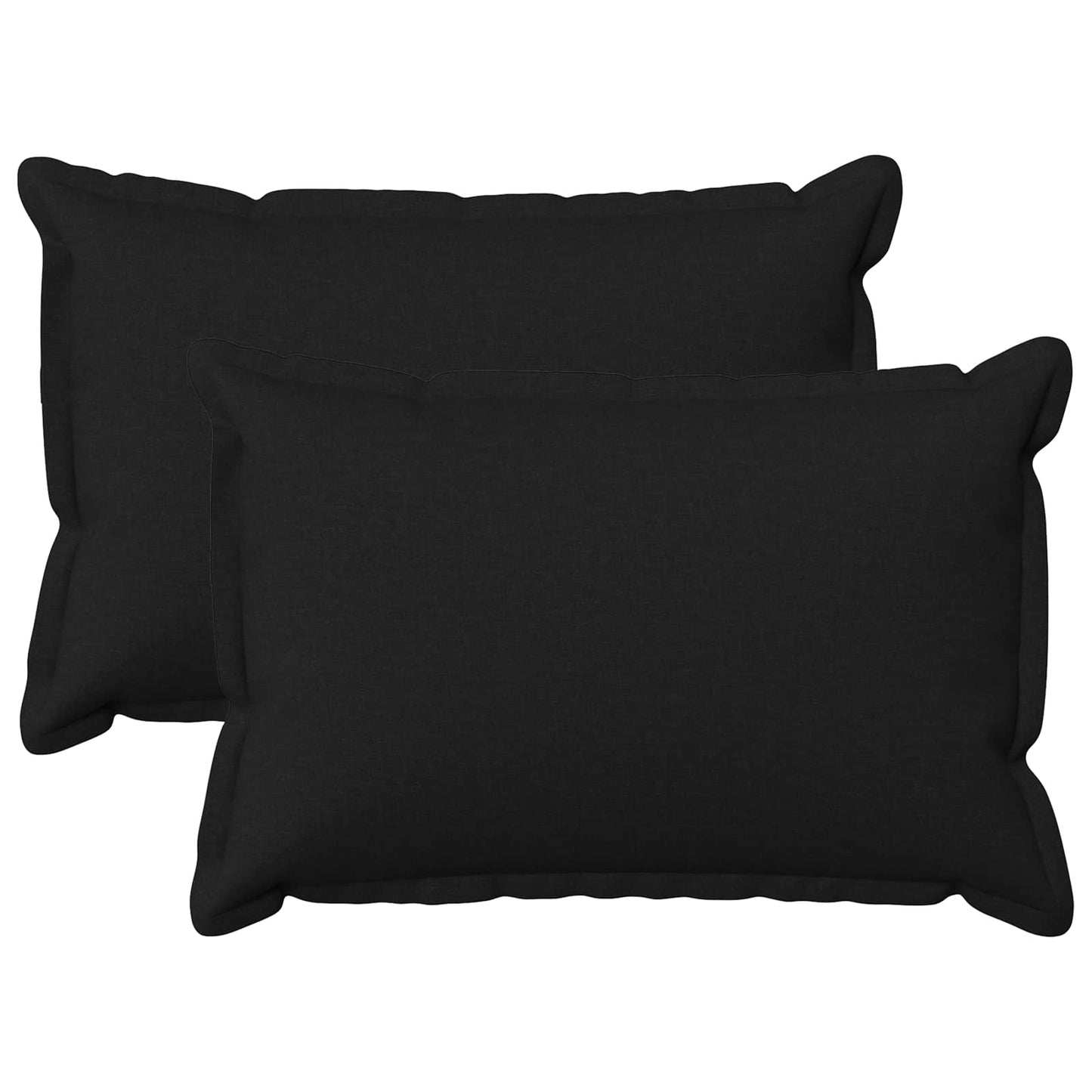 Pude med pude HOUTEN 2 stk. Sort Faux Linned