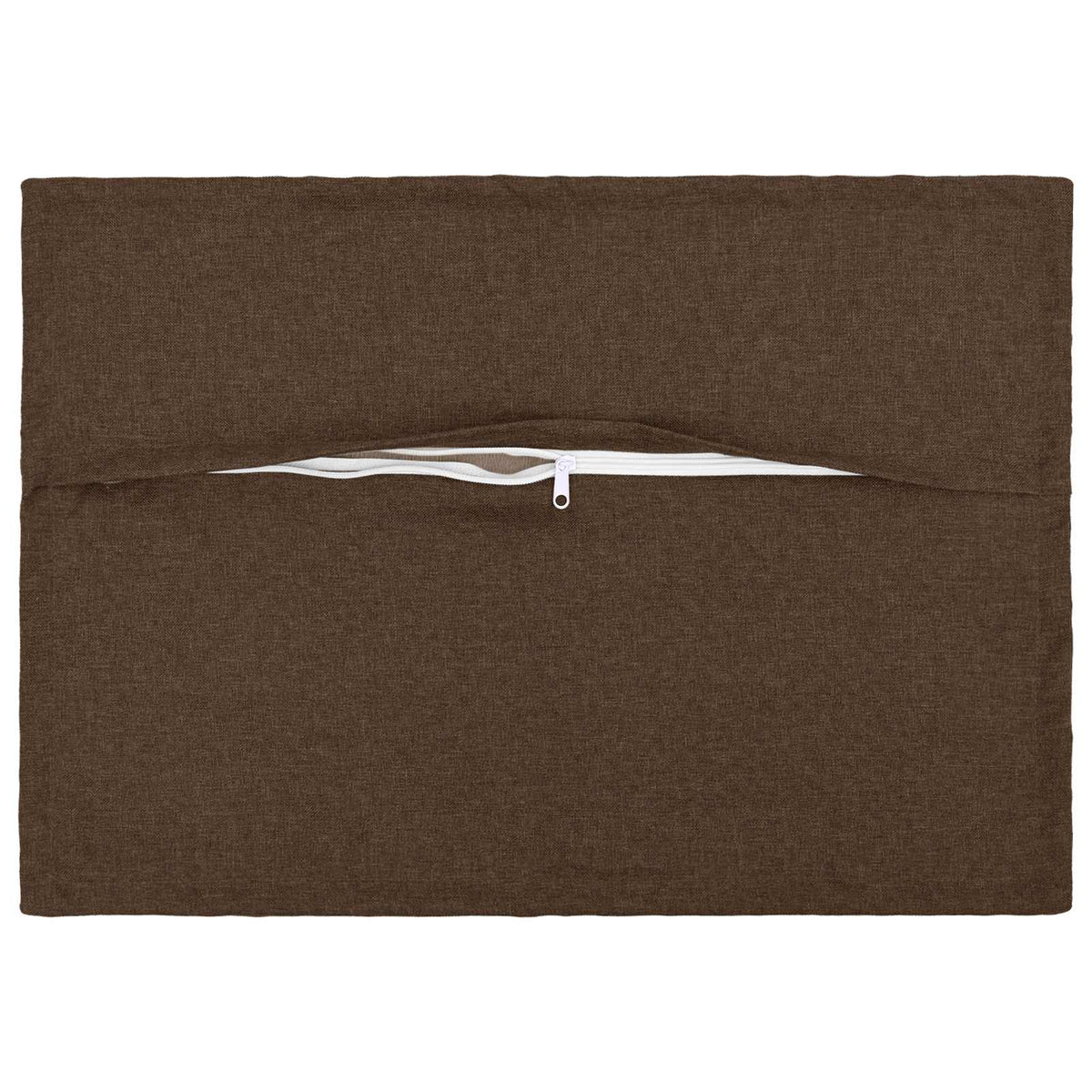 Pude med pude HOUTEN 2 stk. Brun Faux Linned