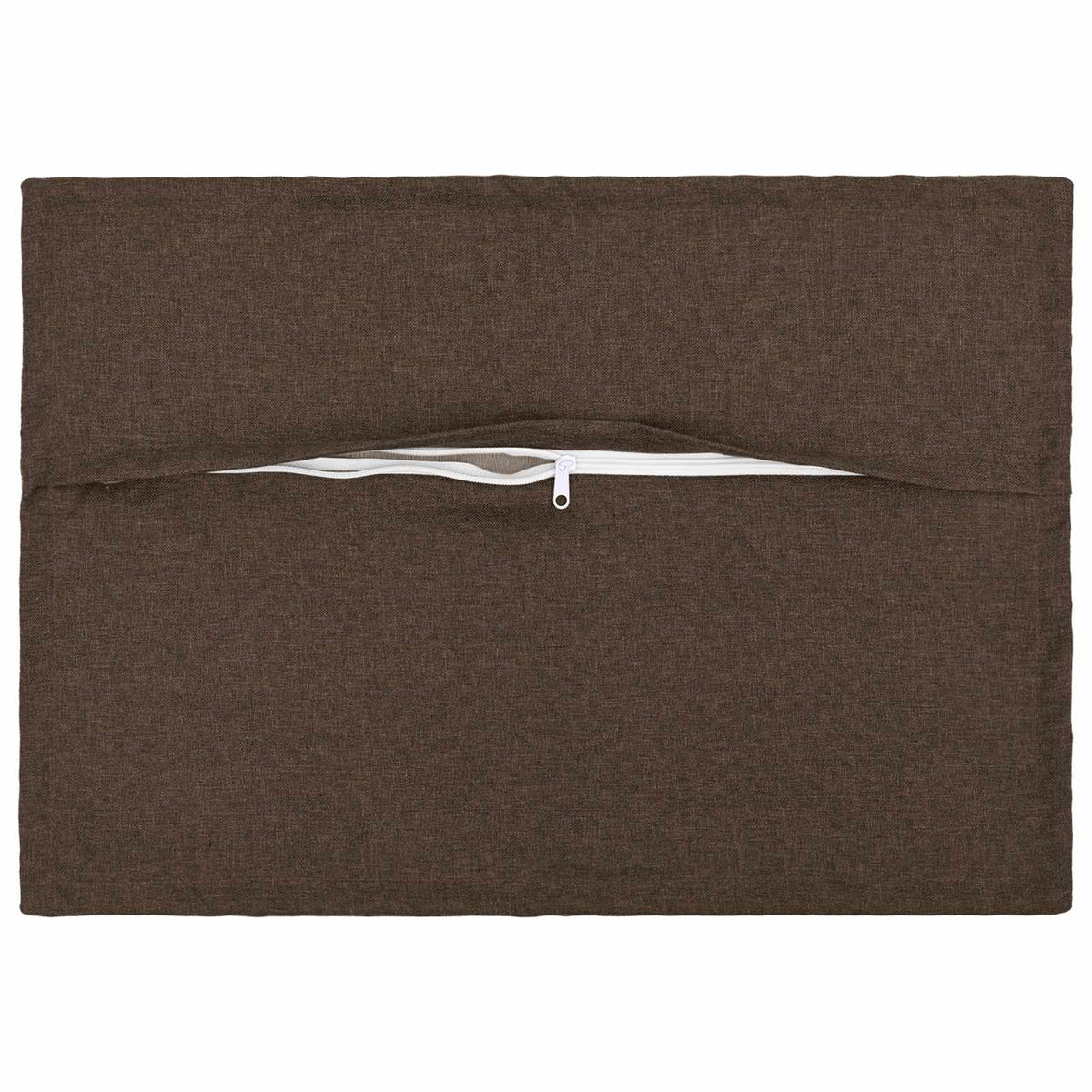 Pude med pude HOUTEN 2 stk. Gråbrun Faux Linned