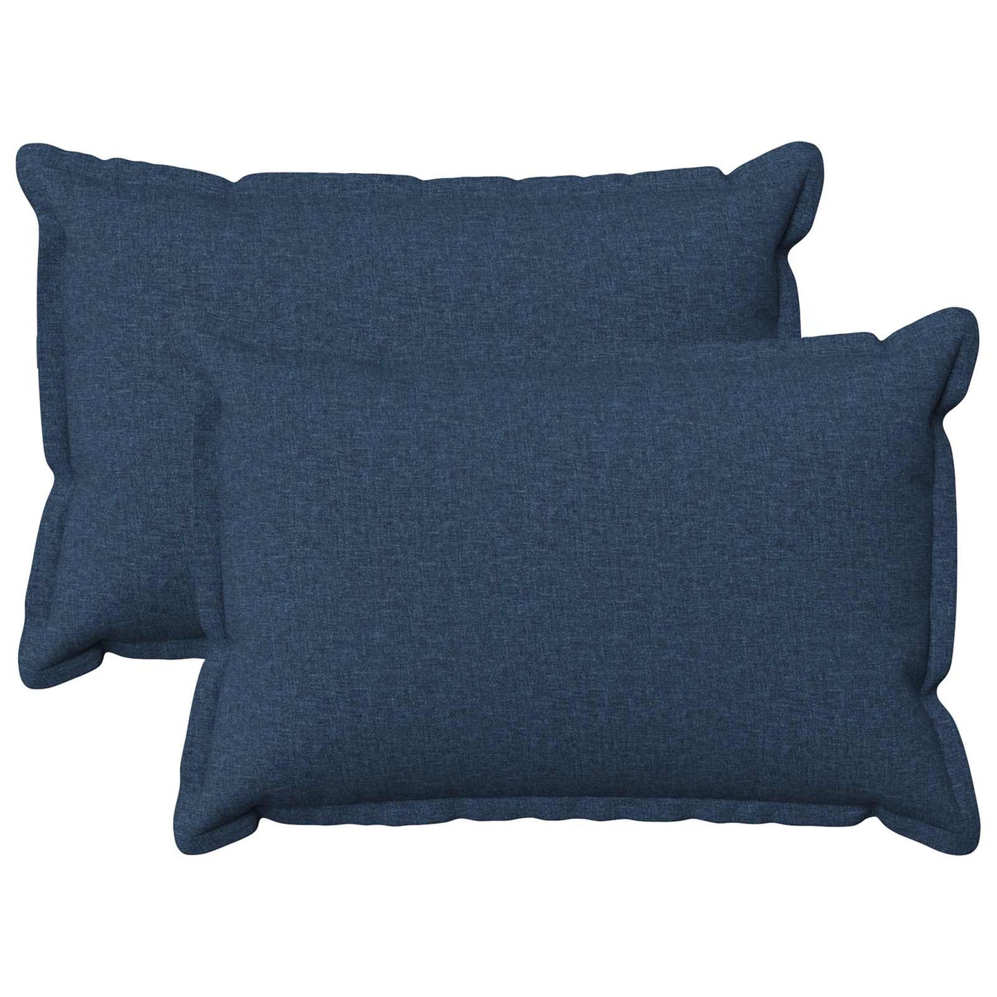 Pude med pude HOUTEN 2 stk. Blå Faux Linned