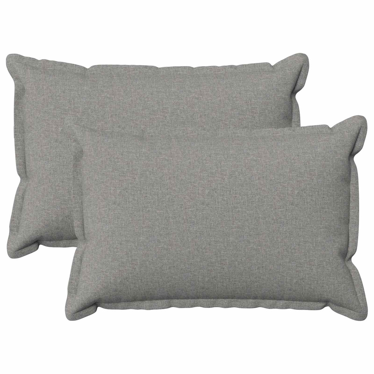 Pude med pude HOUTEN 2 stk. Skygrå Faux Linned