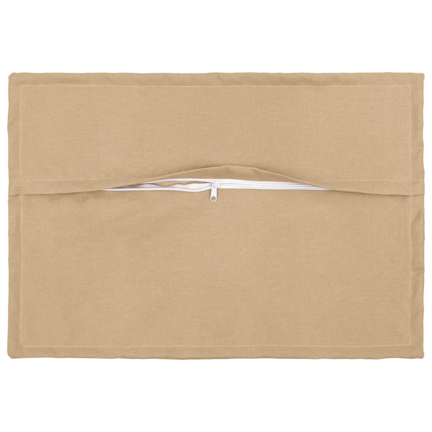 Pude med pude HOUTEN 2 stk. Cremefarvet Faux Linned