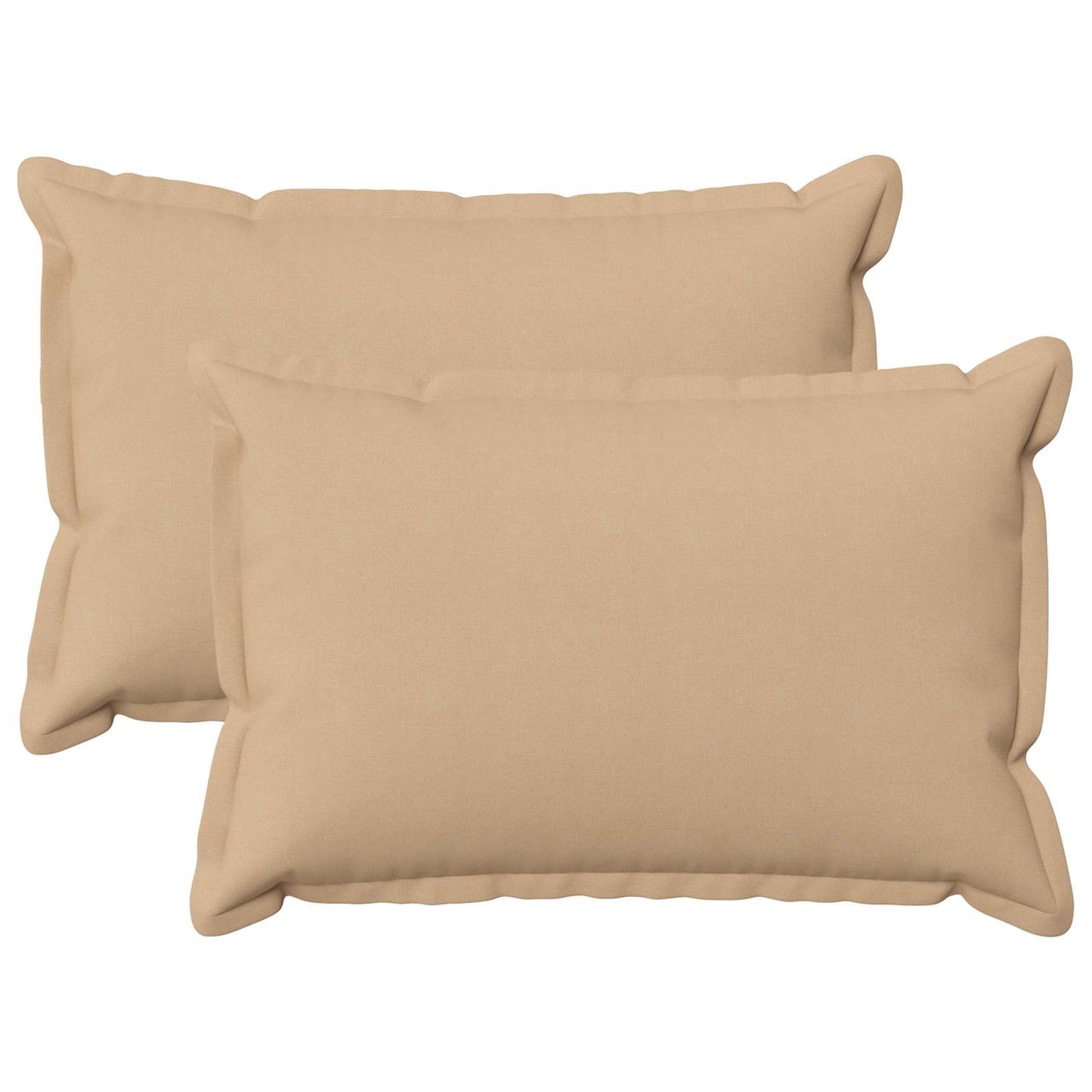 Pude med pude HOUTEN 2 stk. Cremefarvet Faux Linned