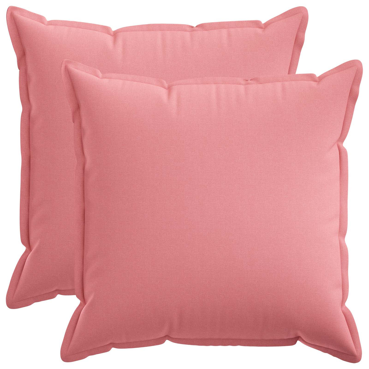 Pude med pude HOUTEN 2 stk. Lyserød Faux Linned