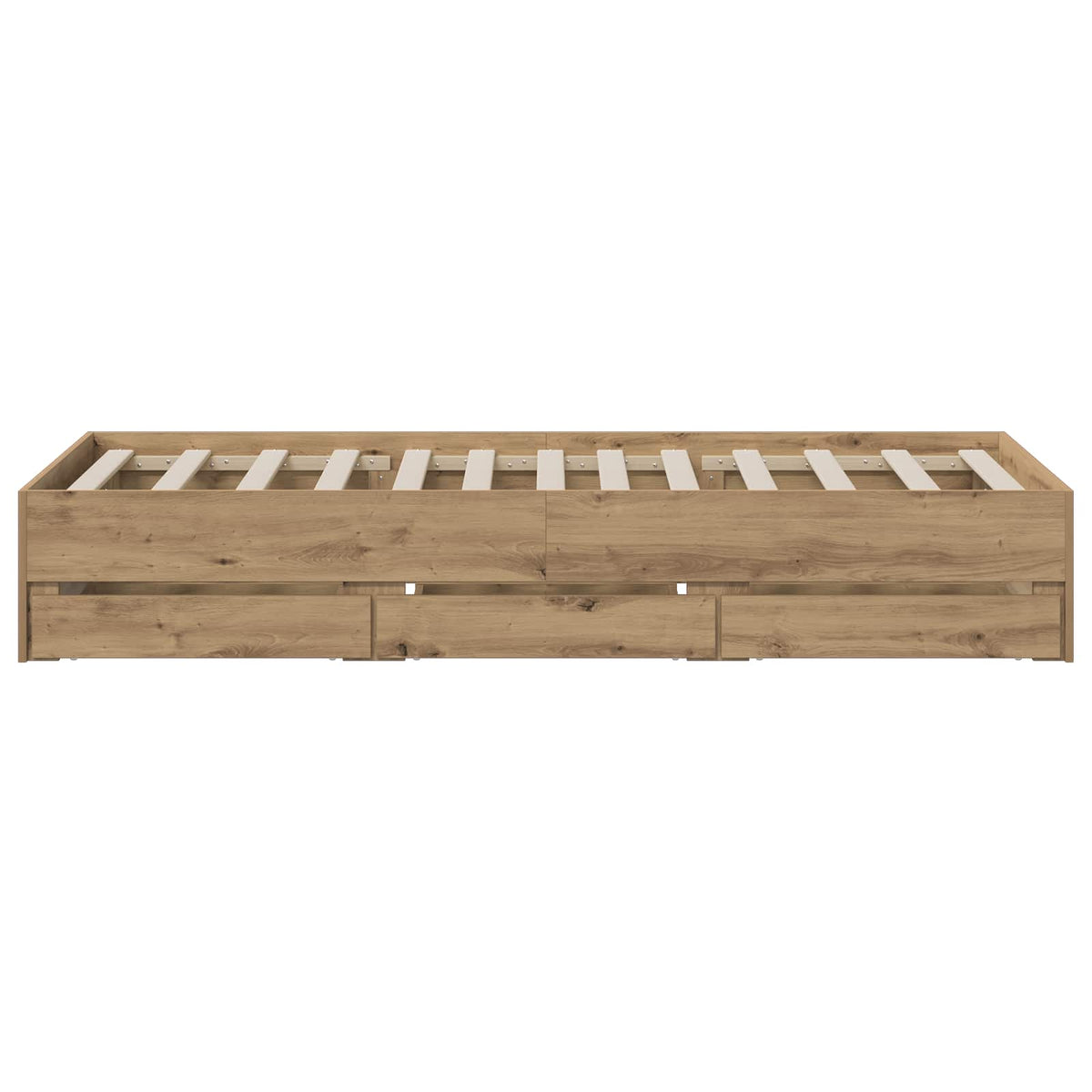 Sengestel med opbevaring Artisan-eg 90 x 200 cm Konstrueret træ