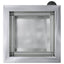 Plantekasse med LED 2 stk. Sølv 30 x 30 x 30 cm