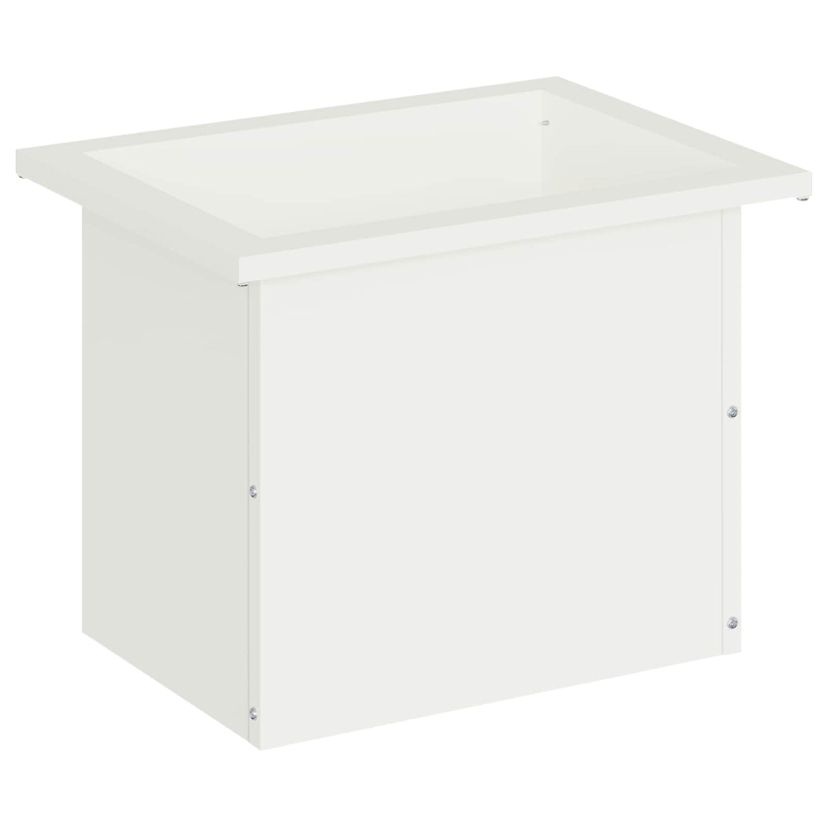 Plantekasse med LED Hvid 30 × 40 × 30 cm Stål