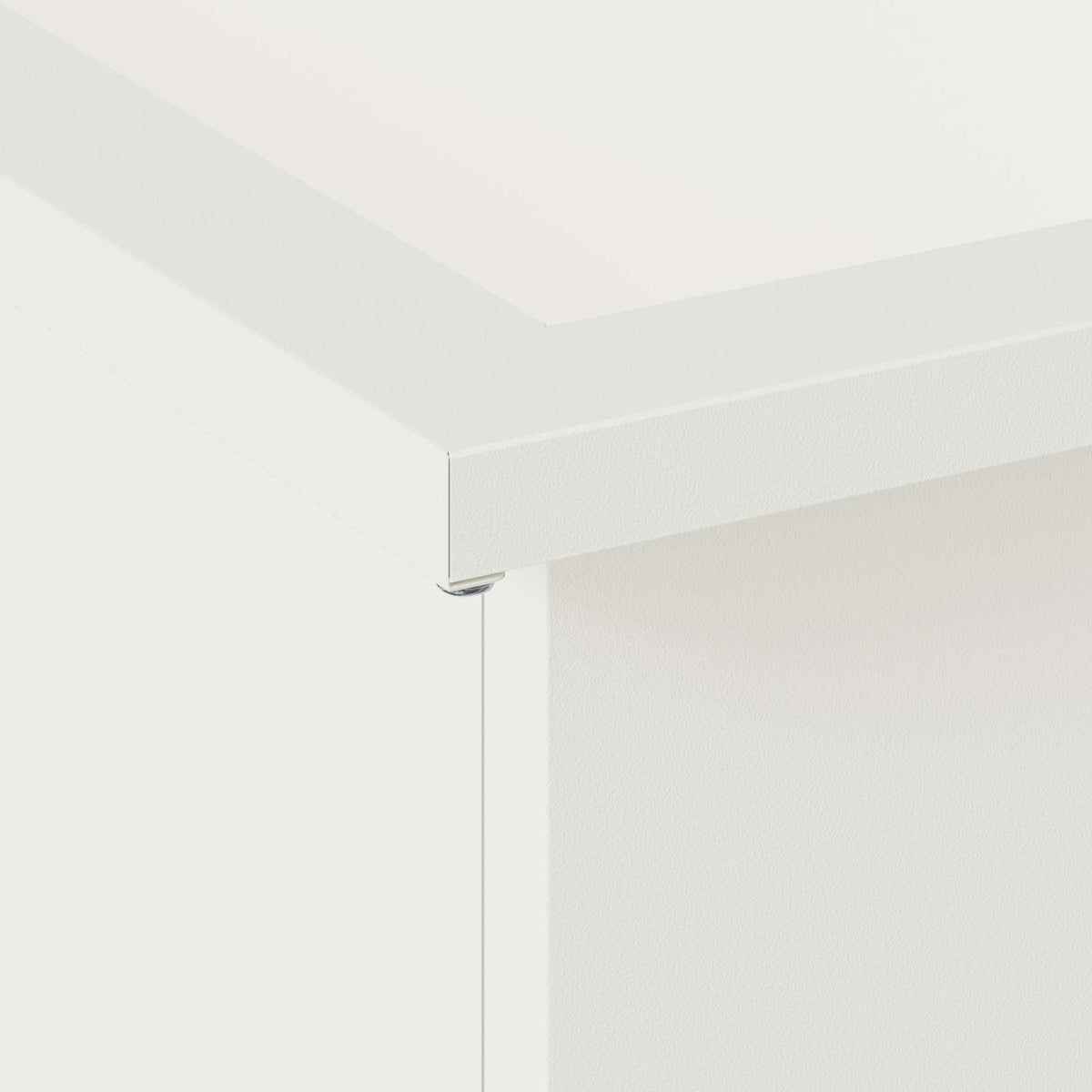 Plantekasse med LED 2 stk. Hvid 30 × 40 × 30 cm Stål