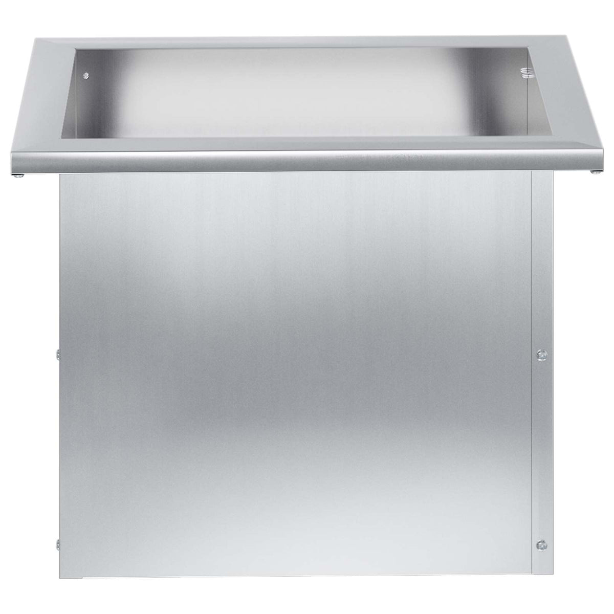Plantekasse med LED 2 stk. Sølv 30 x 40 x 30 cm