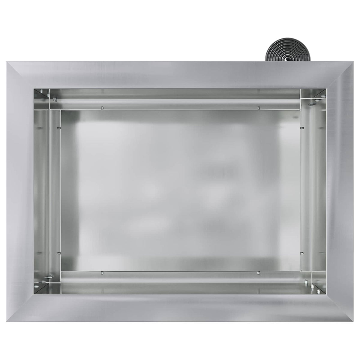 Plantekasse med LED 2 stk. Sølv 30 x 40 x 30 cm
