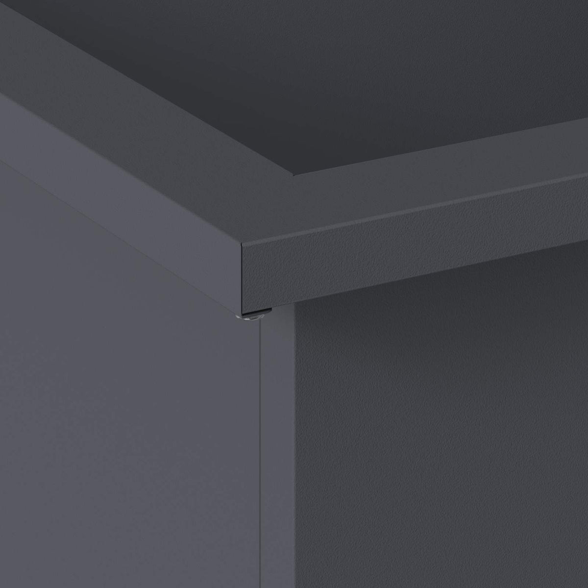 Plantekasse med LED Antracit 30 × 60 × 30 cm Stål