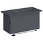 Plantekasse med LED Antracit 30 × 60 × 30 cm Stål