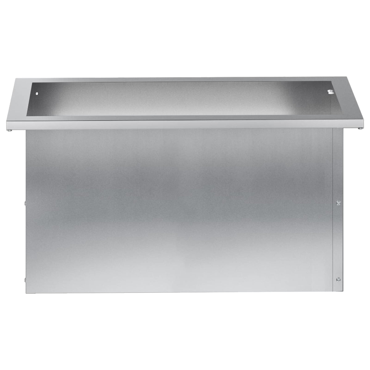 Plantekasse med LED 2 stk. Sølv 30 × 60 × 30 cm