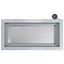 Plantekasse med LED 2 stk. Sølv 30 × 60 × 30 cm