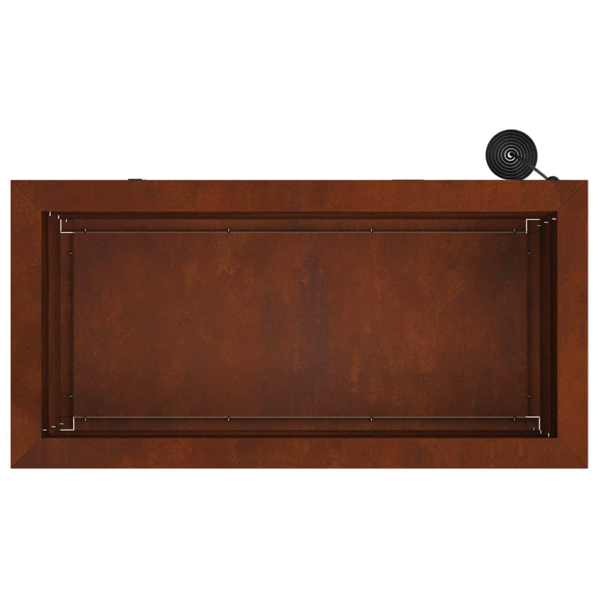 Plantekasse med LED Rusten 30 × 60 × 30 cm Cortenstål