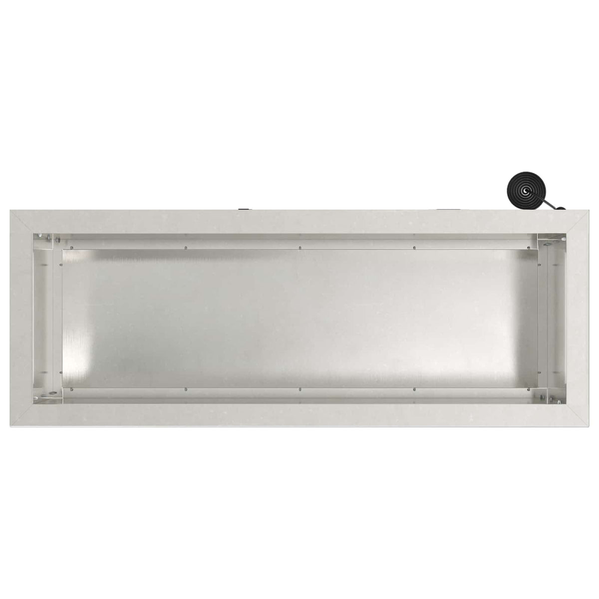 Plantekasse med LED Sølv 30 x 80 x 30 cm Rustfrit stål
